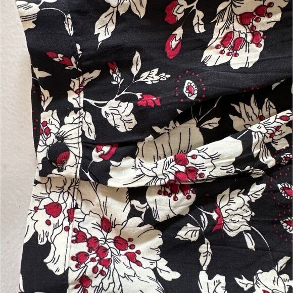 Fun 2 Fun Stitch Fix Floral Pintuck Pullover Blouse Top Black 2XL Office Casual - Picture 12 of 14